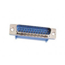 Male 25-PIN SUB-D connector for flat cable